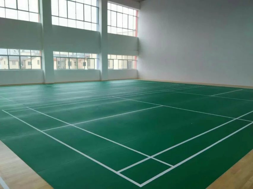 貴州黔南州消防隊運動館木地板鋪設工程