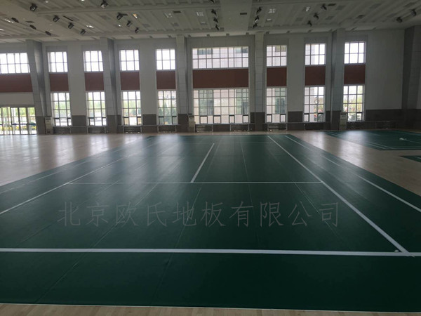 寧夏銀川體育運動地板：銀川消防總隊培訓(xùn)基地室內(nèi)體育館運動木地板案例