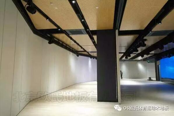 韓國大使館文化院多功能廳實木運動地板成功案例圖3