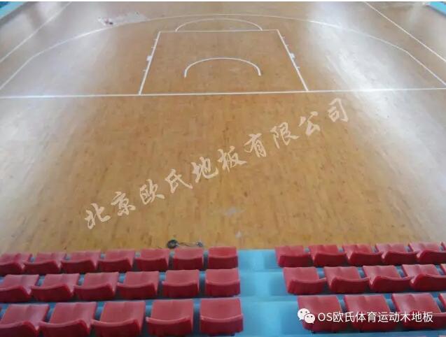 廣東省清遠市昊廷漁港籃球館木地板單層龍骨結構案例-2