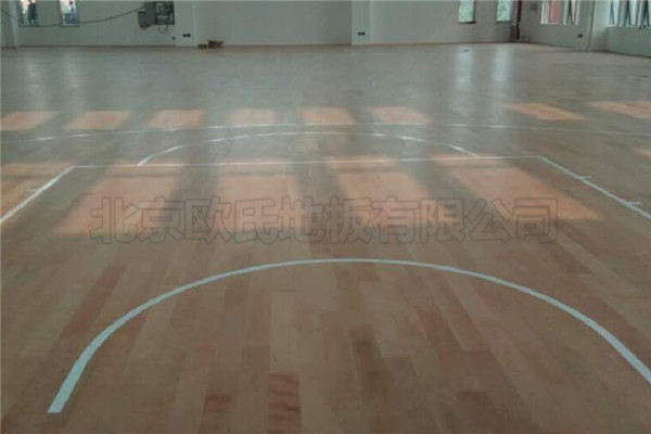 煙臺開發區第十小學運動木地板工程案例