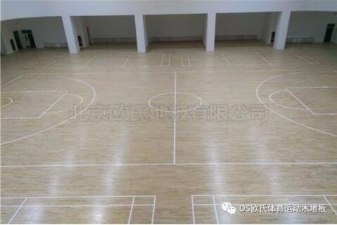 寧夏石嘴山星海中學體育木地板案例