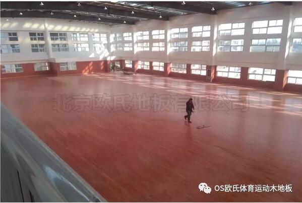 江蘇常州溧陽(yáng)市南渡鎮(zhèn)體育館運(yùn)動(dòng)木地板案例