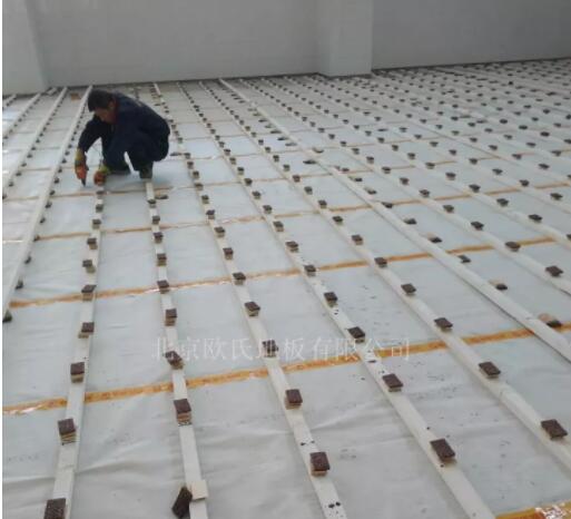 山東德州臨邑**中學體育館木地板成功案例