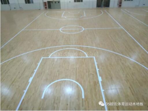 山東德州臨邑**中學體育館木地板成功案例