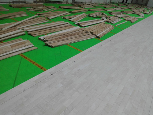 體育館運動木地板場地施工工藝圖 體育館運動木地板場地施工工藝圖