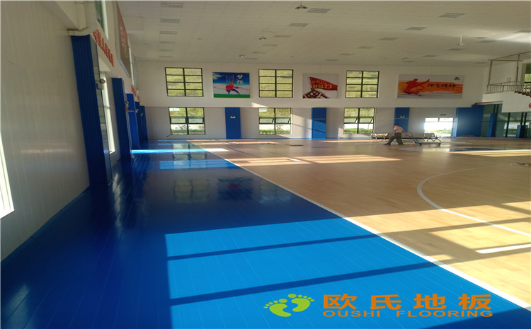 廣西安能籃球館木地板項目案例