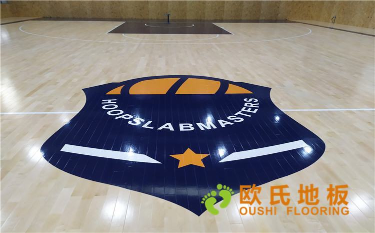 江蘇昆山市博瑞祥汽車公司籃球館木地板案例