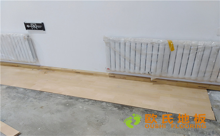 佳木斯市同江消防隊籃球館木地板案例-歐氏運(yùn)動木地板