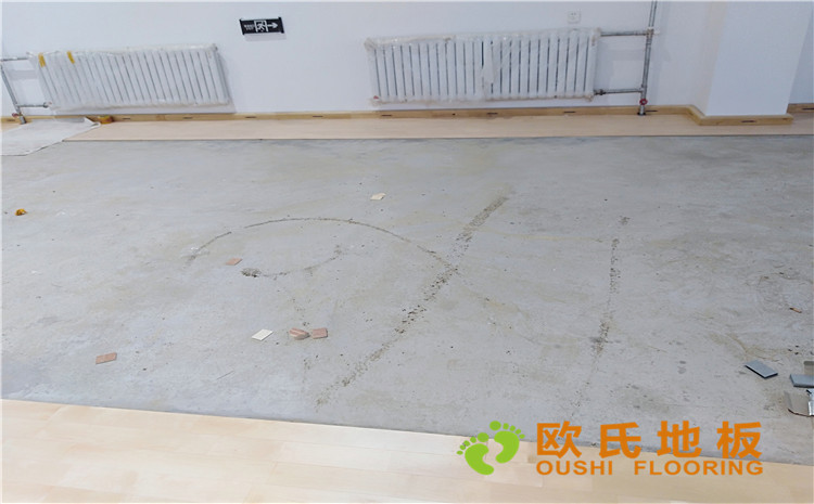 佳木斯市同江消防隊籃球館木地板案例-歐氏運(yùn)動木地板